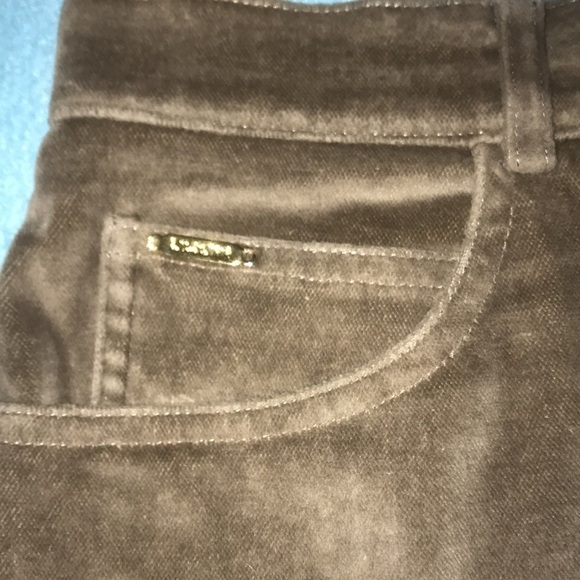 ST. JOHN SPORT by Marie Gray velveteen feel brown high rise boot cut NEW size 8 - Picture 3 of 10